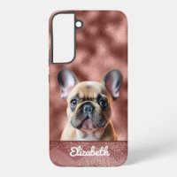 Cute Rose Gold Pink French Bulldog Pretty Chic