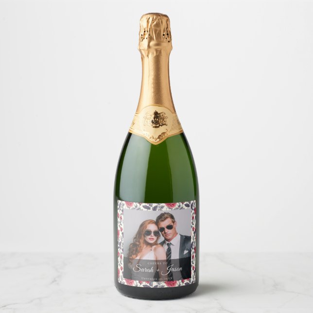 Cute Rose Wine Label (Front)