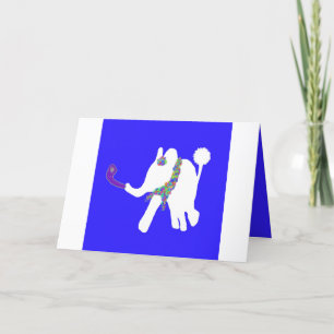 Cute Rosh Hashanah ראש השנה shofar white elephant Thank You Card