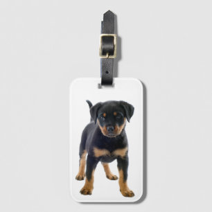 Cute Rottie Puppy Dog Mum Rottweiler Luggage Tag