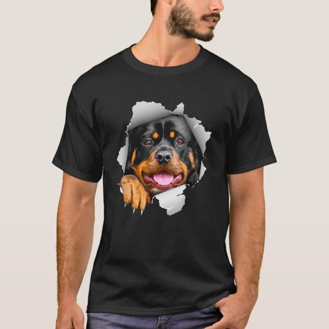 Cute Rottweiler Design For Men Women Rottie Rottwe T-Shirt (Front)