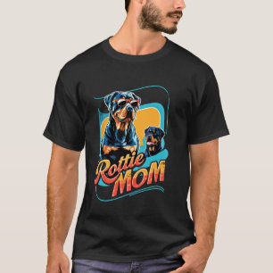 Cute Rottweiler Design For Women Rottie Mum Rottwe T-Shirt