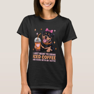 Cute Rottweiler dog owner tee women mum mama rotti