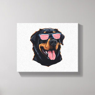 Cute Rottweiler Puppy Canvas Print