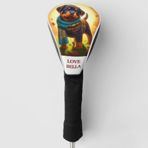 Cute Rottweiler Puppy Golf Club Headcover Dog Lo