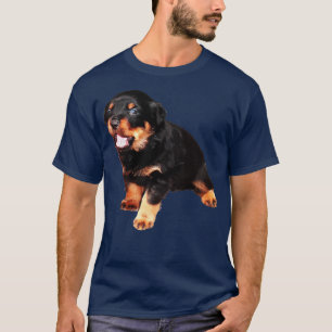 Cute Rottweiler Puppy With Funny Expression T-Shirt