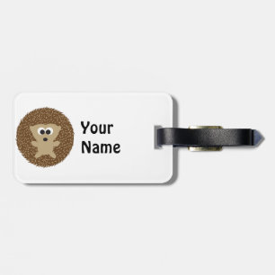 Cute Round Hedgehog Luggage Tag