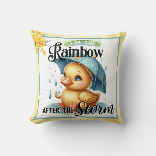 Cute Rubber Duck Baby Shower Cushion