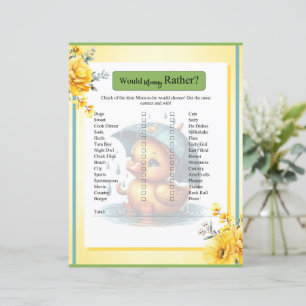 Cute Rubber Duck Baby Shower Would Mummy Rather 