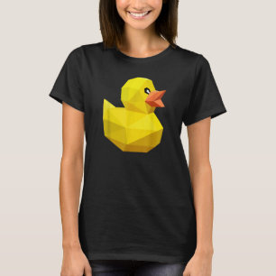 Cute Rubber Duck Bird Geometric Abstract Ducky T-Shirt