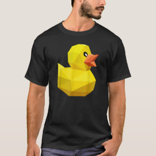 Cute Rubber Duck Bird Geometric Abstract Ducky T-Shirt