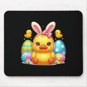 Cute Rubber Duck Duckling Bunny Headband Funny Eas Mouse Mat