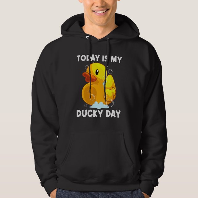 Cute Rubber Duck For Men Women Kids Rubber Duckie  Hoodie (Front)