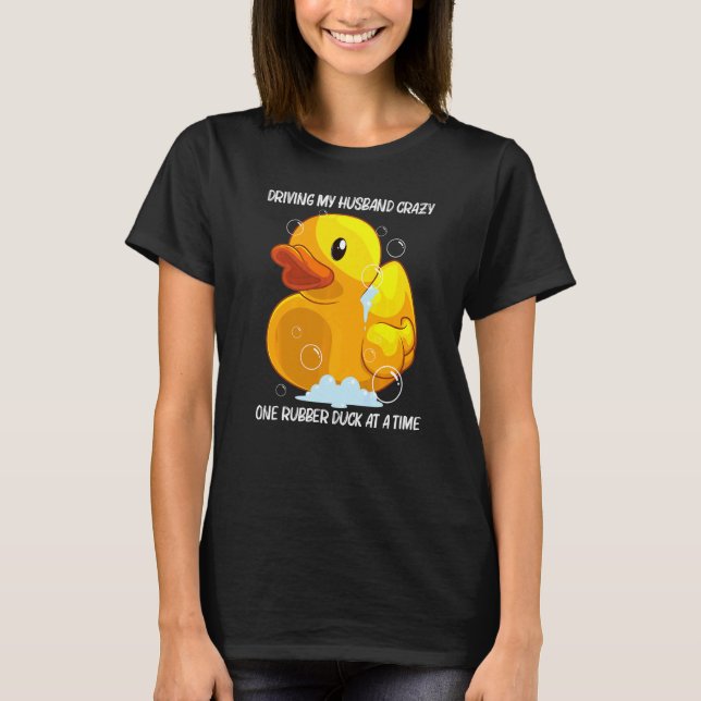Cute Rubber Duck For Women Girls Mum Rubber Duckie T-Shirt (Front)