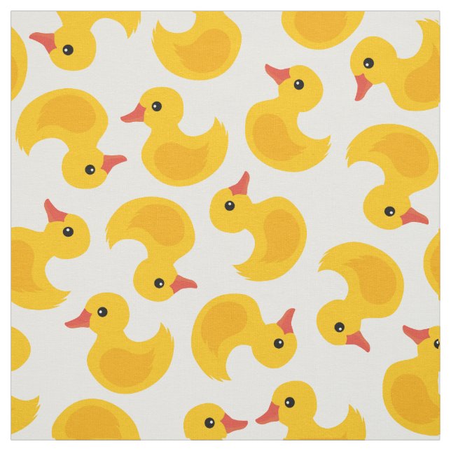 Cute rubber duck pattern fabric (Swatch)