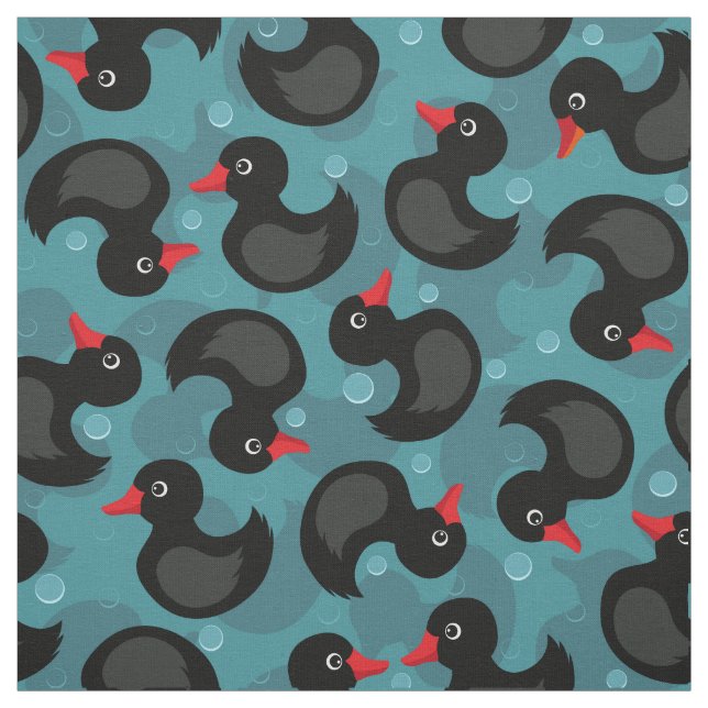 Cute rubber duck pattern fabric (Swatch)