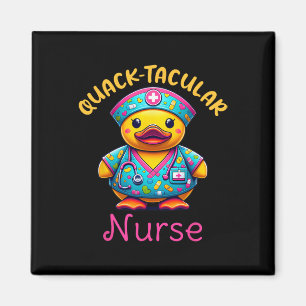 Cute Rubber Duck Registered Nurse Medical quack-ta Magnet
