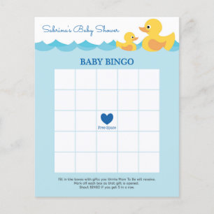 Cute Rubber Duck Theme Baby Shower Game