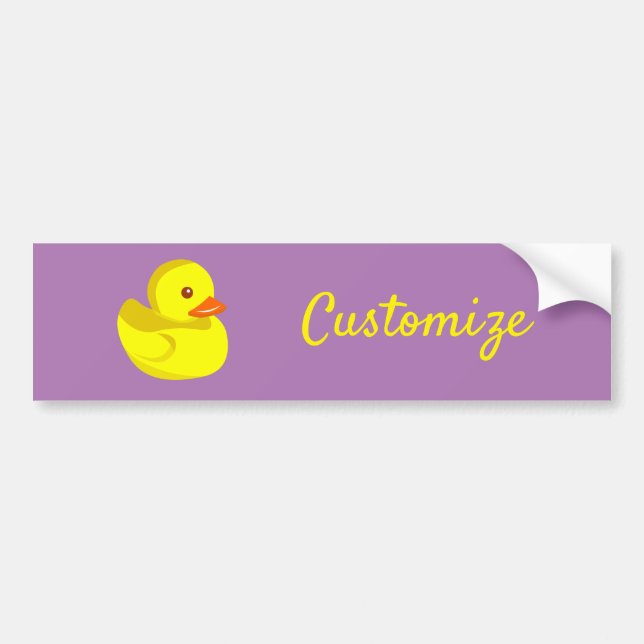 Cute Rubber Duck Thunder_Cove Bumper Sticker (Front)