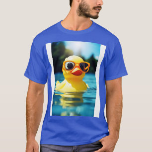 Cute Rubber Duck Wearing Glasses T-Shirt