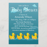 Cute Rubber Ducky Baby Shower