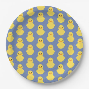 cute rubber ducky BABY SHOWER party Paper Plate