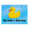 Cute Rubber Ducky/Blue Bubbles