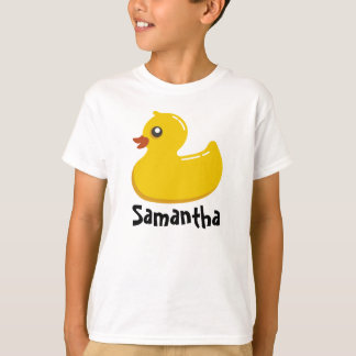 Cute Rubber Ducky/Blue Bubbles T-Shirt