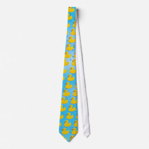 Cute Rubber Ducky/Blue Bubbles Tie