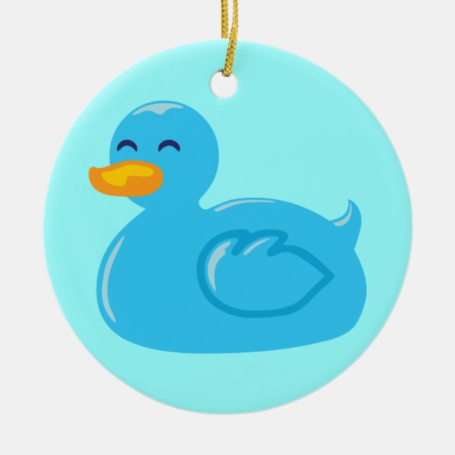 Cute Rubberducky Ceramic Tree Decoration (Front)