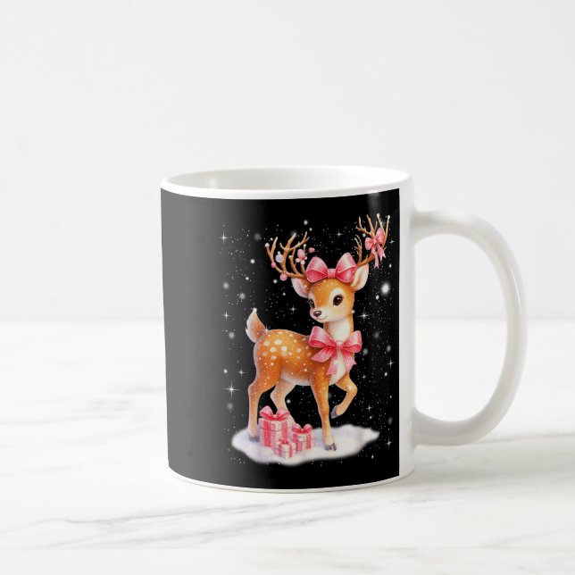 Cute Rudolph Nk Coquette Pajamas Christmas Xmas Gi Coffee Mug (Right)