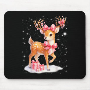 Cute Rudolph Nk Coquette Pajamas Christmas Xmas Gi Mouse Mat
