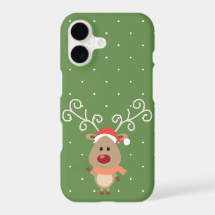 Cute Rudolph the red nosed reindeer cartoon