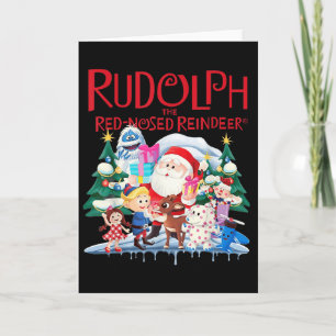 Cute Rudolph The Red Nosed Reindeer Christmas Spec Card