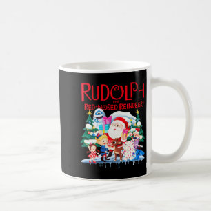 Cute Rudolph The Red Nosed Reindeer Christmas Spec Coffee Mug