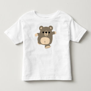 Cute Running Cartoon Bear children T-shirt