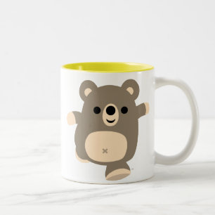 Cute Running Cartoon Bear Mug