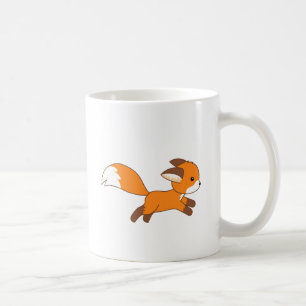 Cute Running Fox Coffee Mug