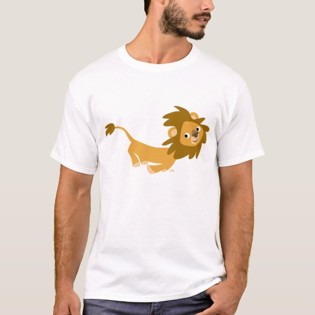 Cute Running Lion T-shirt (Front)