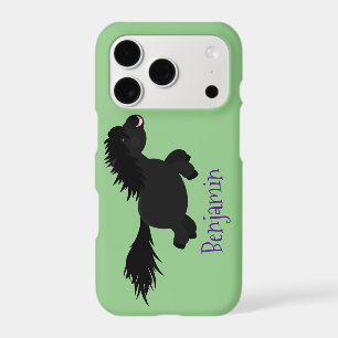 Cute running Shetland pony cartoon illustration