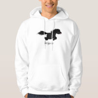Cute running Shetland pony cartoon illustration