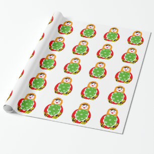 cute Russian nested doll Wrapping Paper