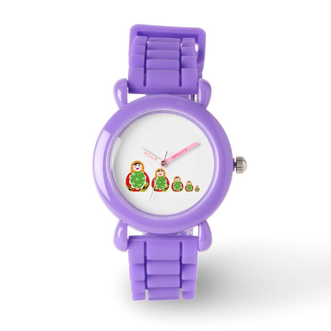 cute Russian nesting dolls Watch (Front)
