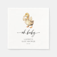 Cute Rustic Duck Baby Shower