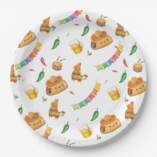 Cute Rustic Fiesta Taco Bout A Baby Shower Paper Plate