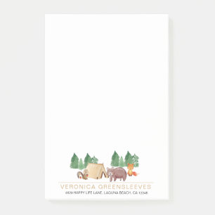 Cute Rustic Forest Woodland Animal Post-it Notes