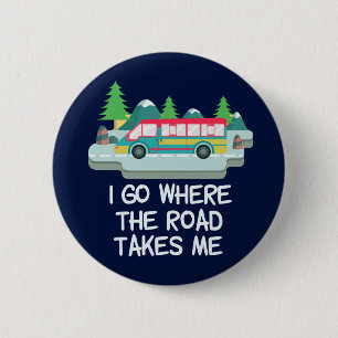 Cute RV Camper Vacation World Traveler 6 Cm Round Badge