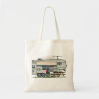 Cute RV Vintage Fifth Wheel Camper Travel Trailer