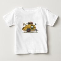 Cute RV Vintage Teardrop Camper Travel Trailer