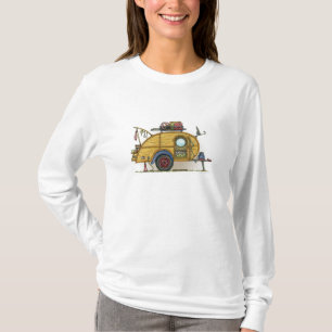 Cute RV Vintage Teardrop Camper Travel Trailer T-Shirt